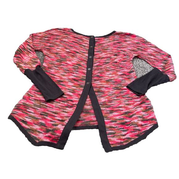 Kut from the Kloth Pink Sweater Knit Button Up Long Sleeve Size XS - Picture 2 of 5